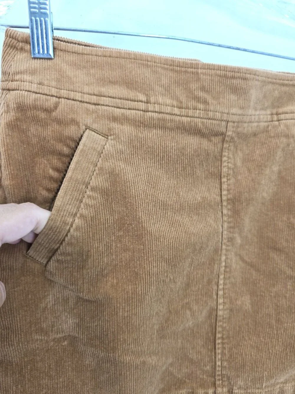 Loft Cinnamon Brown Corduroy Mini SKirt Women Size 2